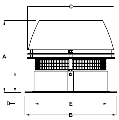 Specs for RS9 Chimney Fan, RS12 Chimney Fan, RS14 Chimney Fan, RS16 Chimney Fan