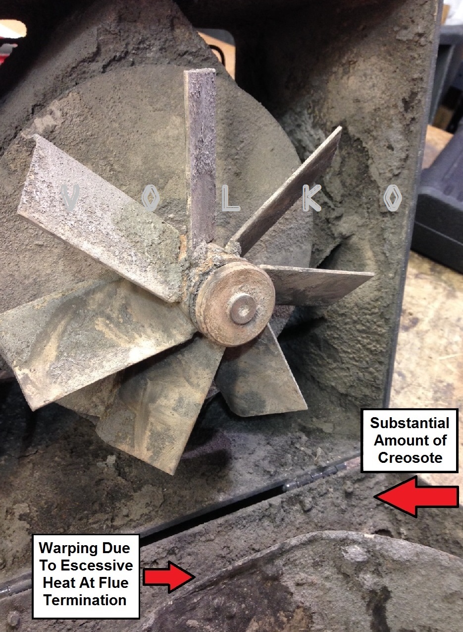 Regardless of an architect, engineer or oven manufacturers recommended fan selection... flue height and operating temperatures should be considered before installation of any fan.  